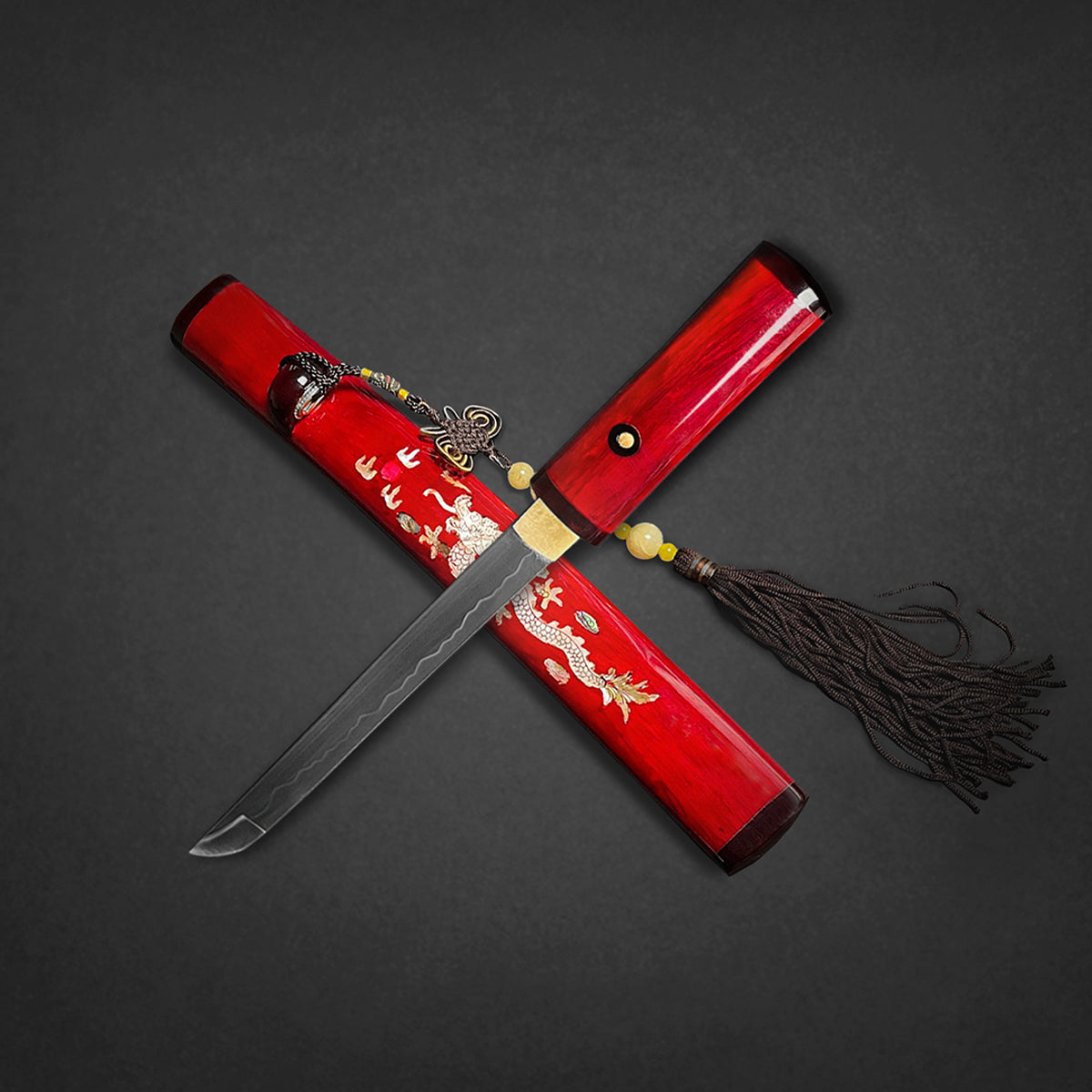Asuka Burgundy Tanto Knife for Sale Online