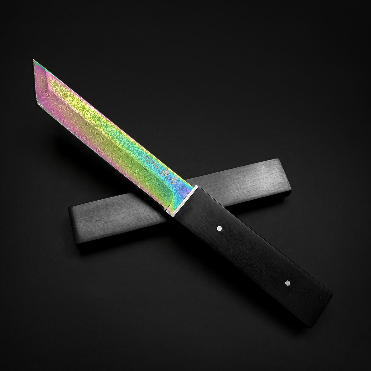 Tanto for Sale - Asuka Rainbow Damascus Tanto | Musashi Swords