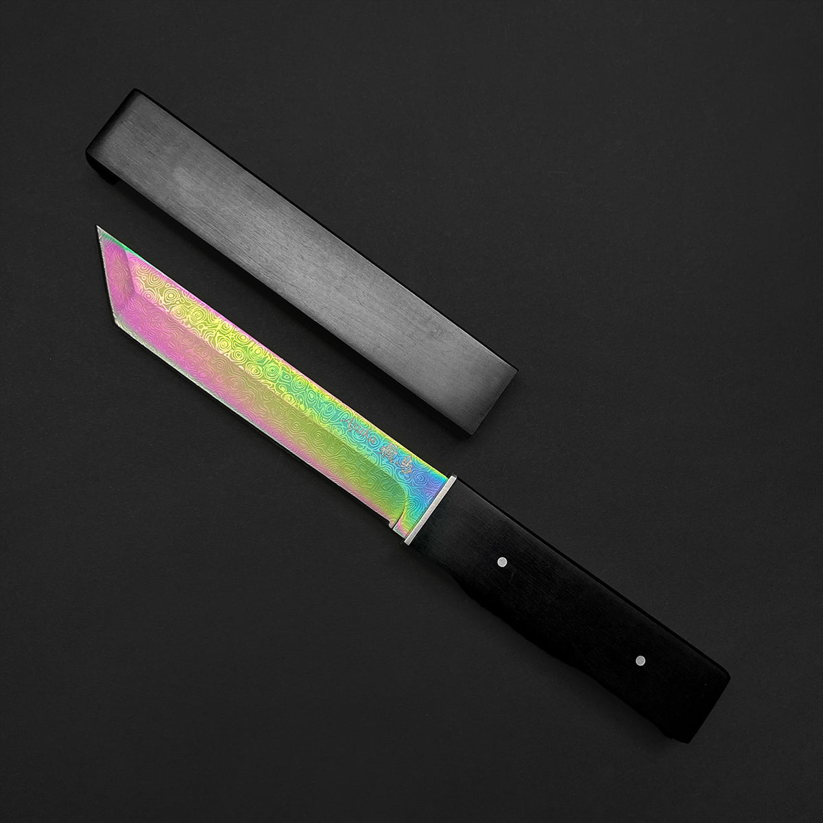 Tanto for Sale -  Asuka Rainbow Damascus Tanto | Musashi Swords