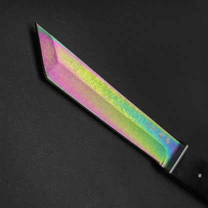 Tanto for Sale -  Asuka Rainbow Damascus Tanto | Musashi Swords